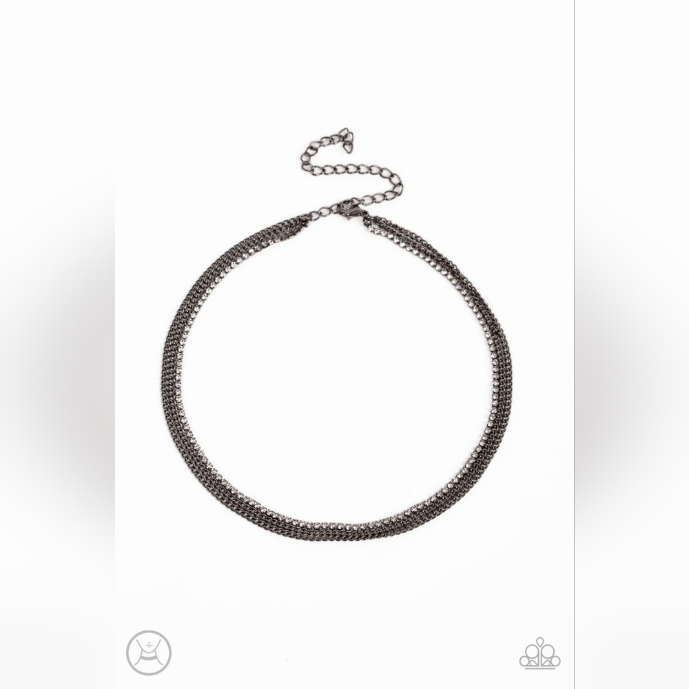 Glitzy Gusto Choker Necklace - Picture 3 of 3